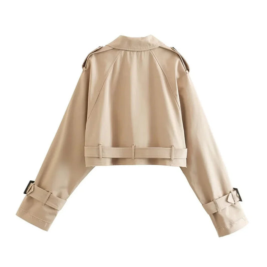 VELORE - CROPPED TRENCHCOAT
