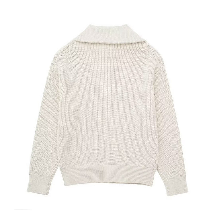 VELORE - KNITTED HALF ZIPPER