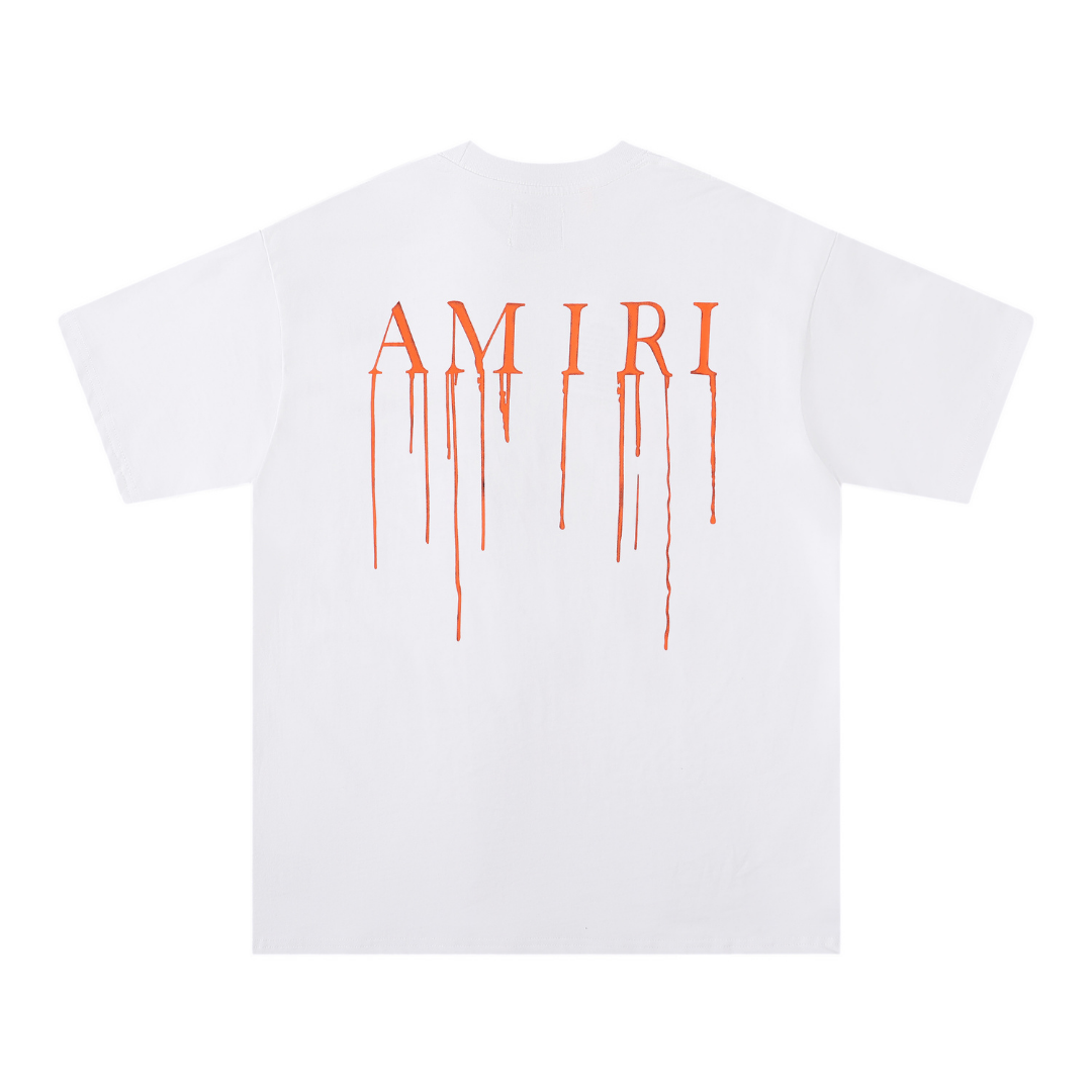 Amr Paint Drip AM White T-shirt