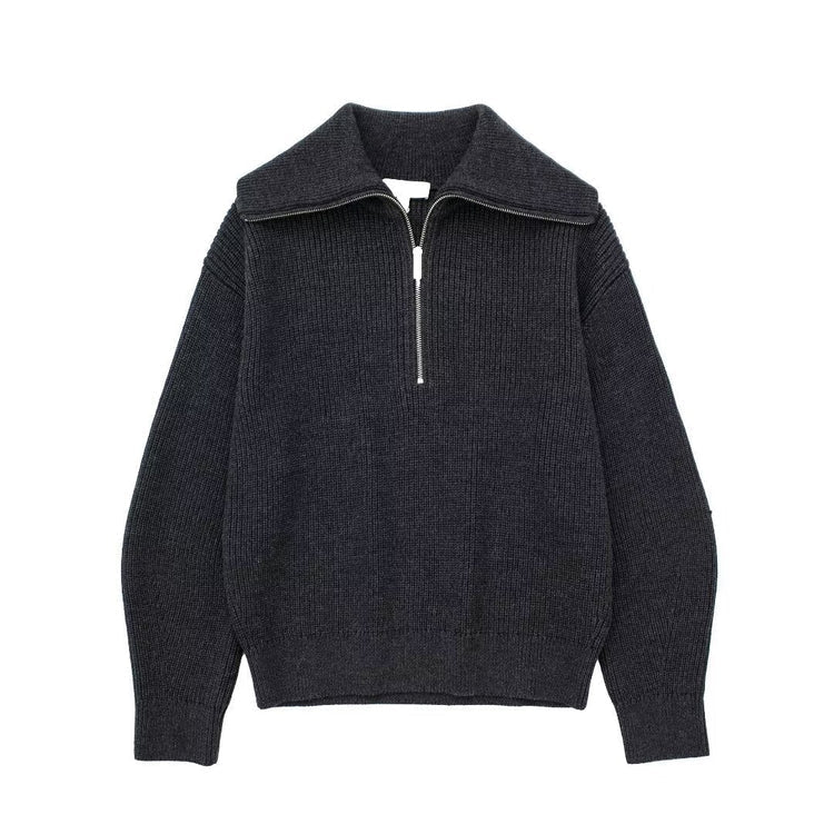 VELORE - KNITTED HALF ZIPPER