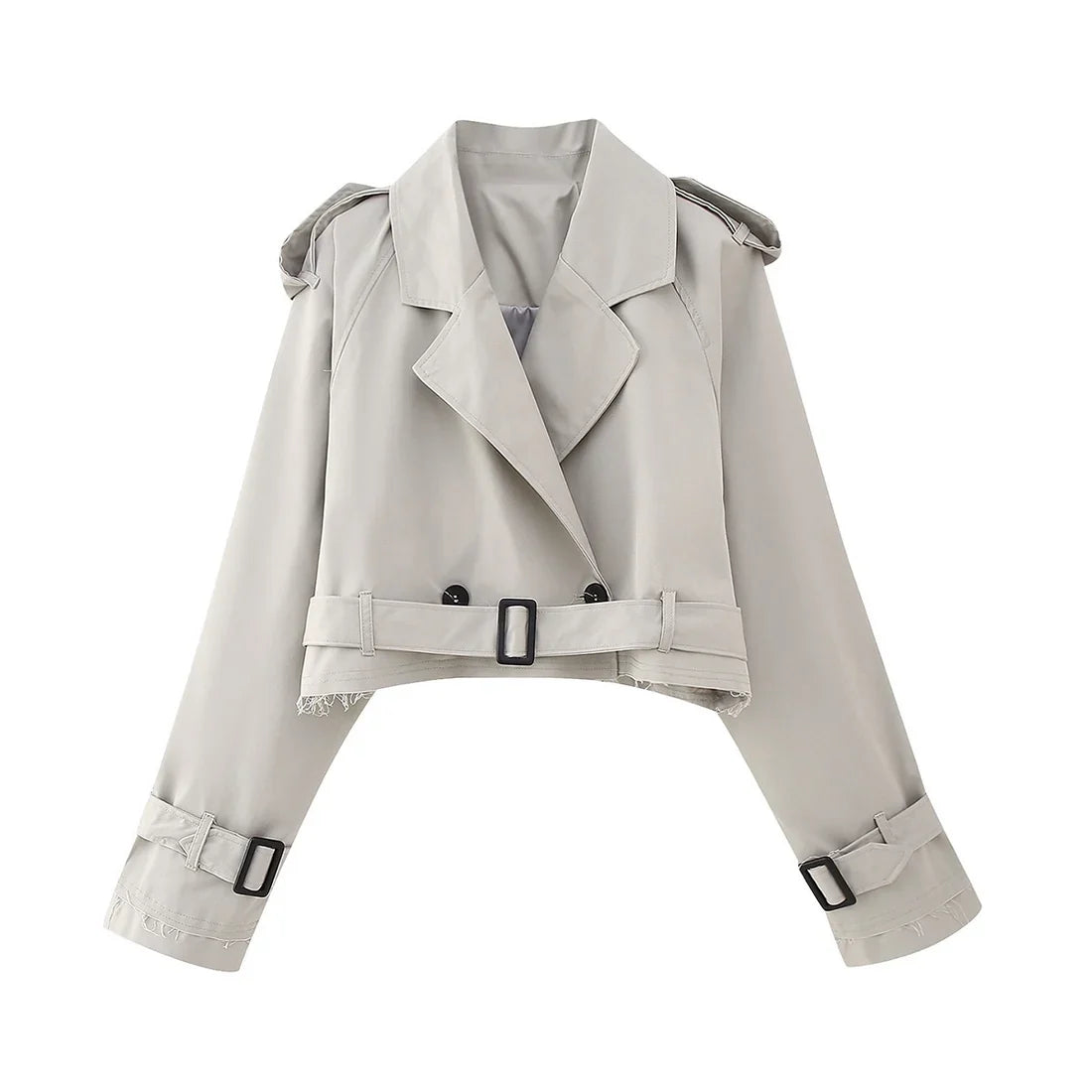 VELORE - CROPPED TRENCHCOAT