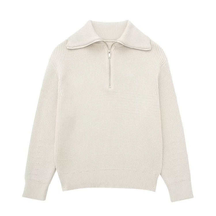 VELORE - KNITTED HALF ZIPPER