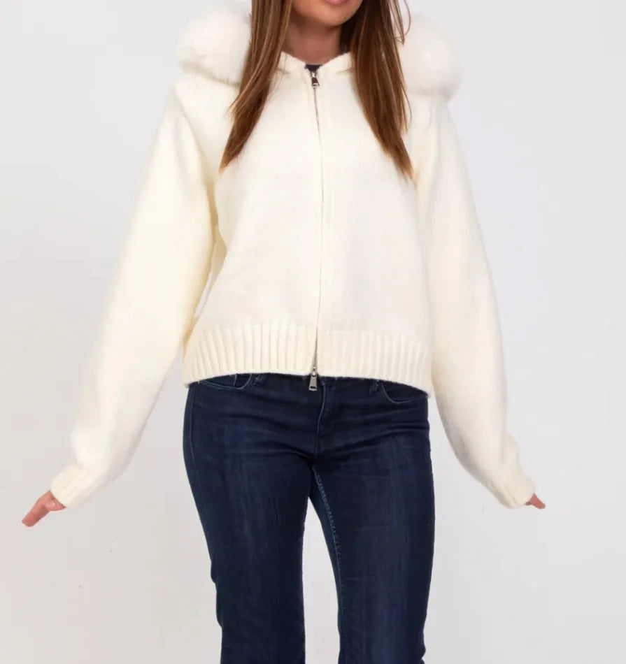 VELORE WOLLJACKE - WEISS