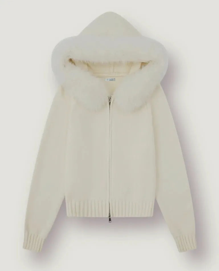 VELORE WOLLJACKE - WEISS